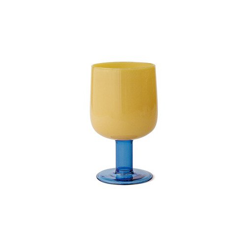 [엑스투](대구신세계)Amabro 아마브로 Two Tone Wine Glass 투 톤 와인 글라스 옐로우/블루 : 신세계백화점