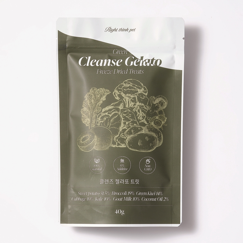 사계바이트 강아지 동결건조채소 비건간식 베지믹스 야채간식 클렌즈 그린, 40g, 1개 이미지 3