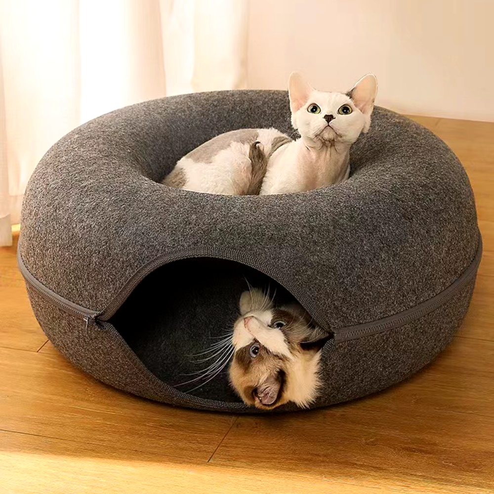 고양이 숨숨집 하우스 동굴집 애견 사계절 터널 텐트 중형