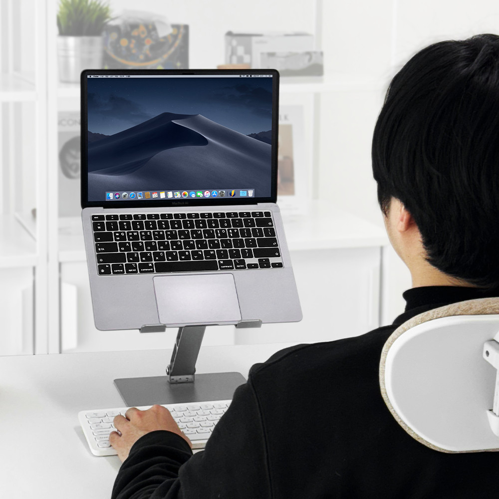 모락 시뮬러 알루미늄 메탈 접이식 노트북 거치대S MR-MS-SIMULAS