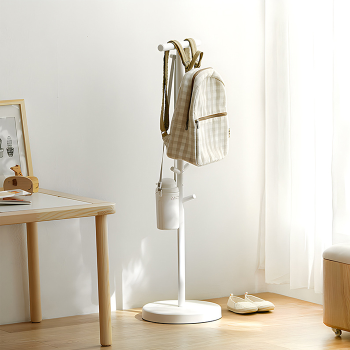 책가방걸이 미니 스탠드 행거 가방정리 거치대 학생방 수납 스톤화이트, 1개