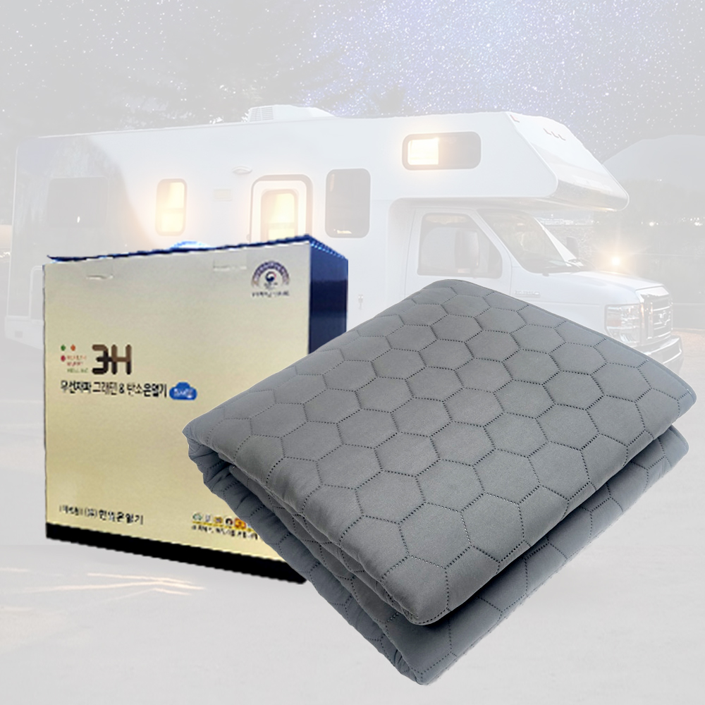 3H 한일온열기 탄소매트 전기매트 온열매트 전자파없는 전기장판 캠핑 침대 1인용 싱글 써클