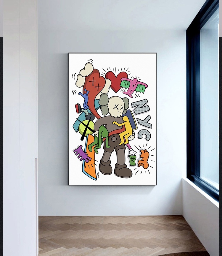 Kaws 카우스 포스터 액자 카페 사무실 거실 인테리어 - 상세 이미지 4