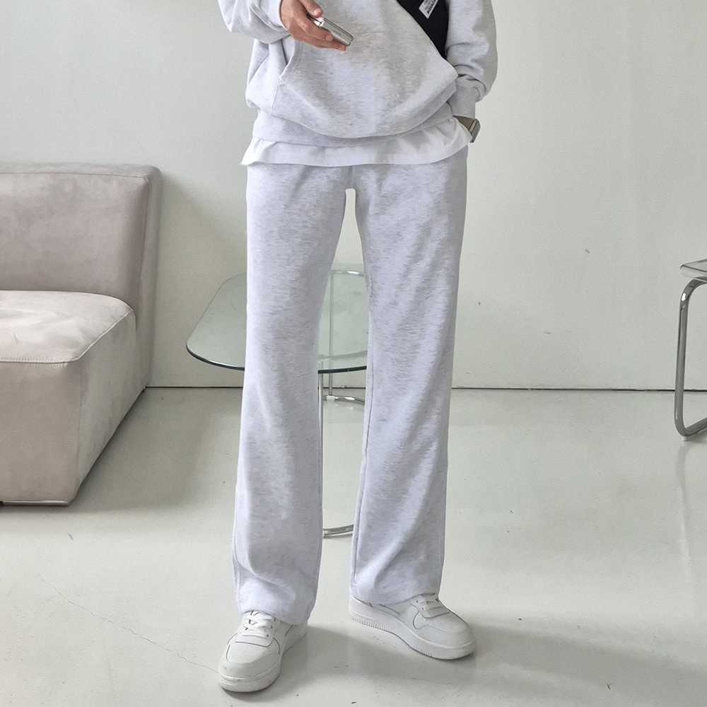 남자 와이드팬츠 밴딩 트레이닝 팬츠 남자 면바지 - 상세 이미지 3