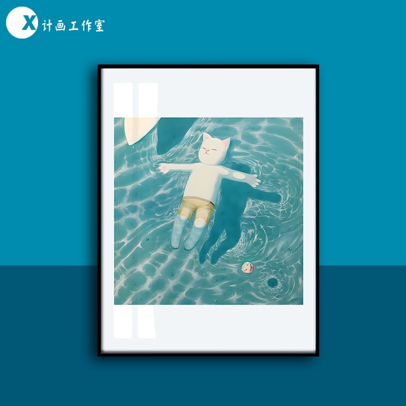 실내 서핑 서핑장 인테리어 시원한 그림 Yokoteen - 상세 이미지 3