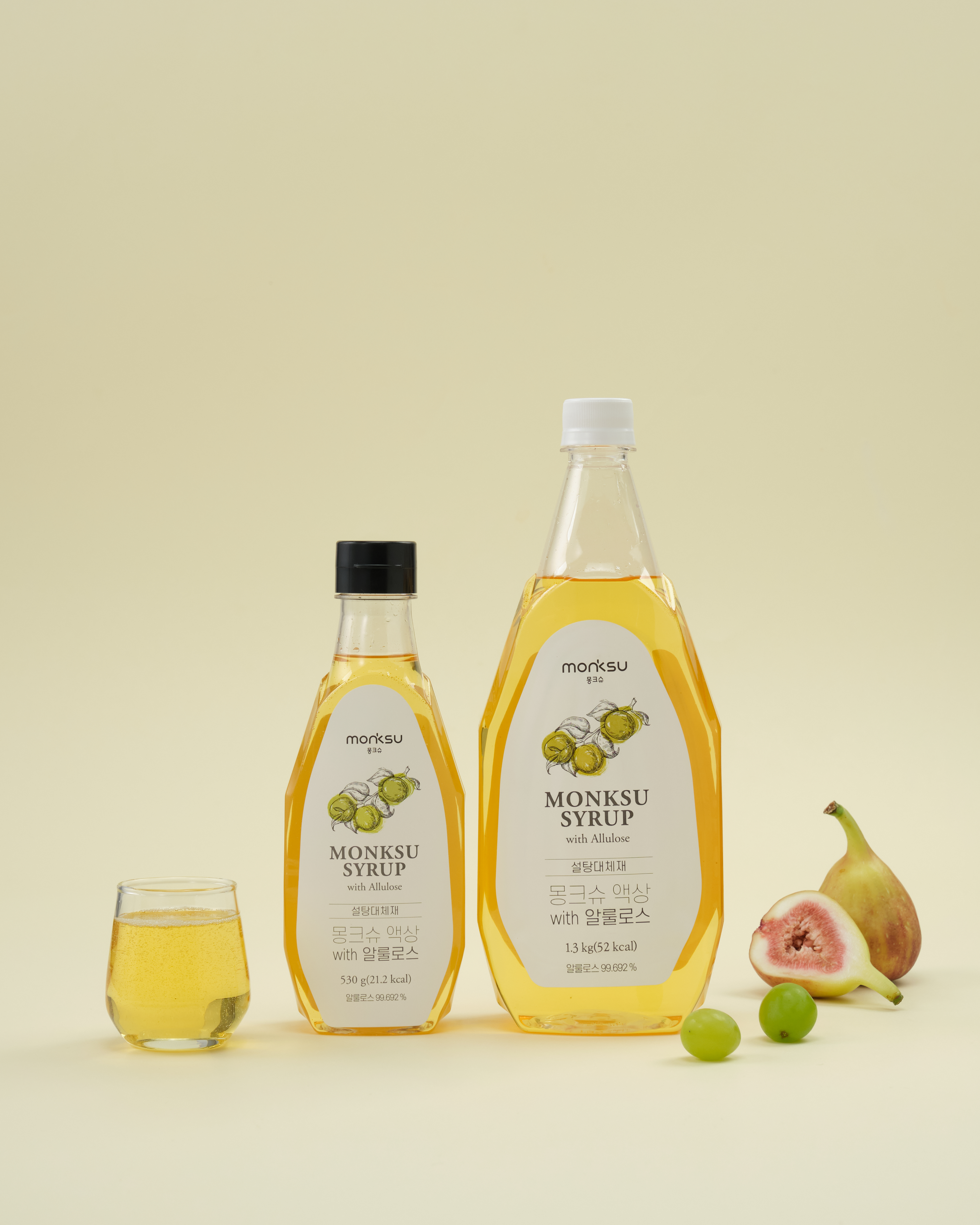 몽크슈 액상 알룰로스 설탕 대체재 스테비아 나한과/대용량 구매시 펌프제공 530g, 1개