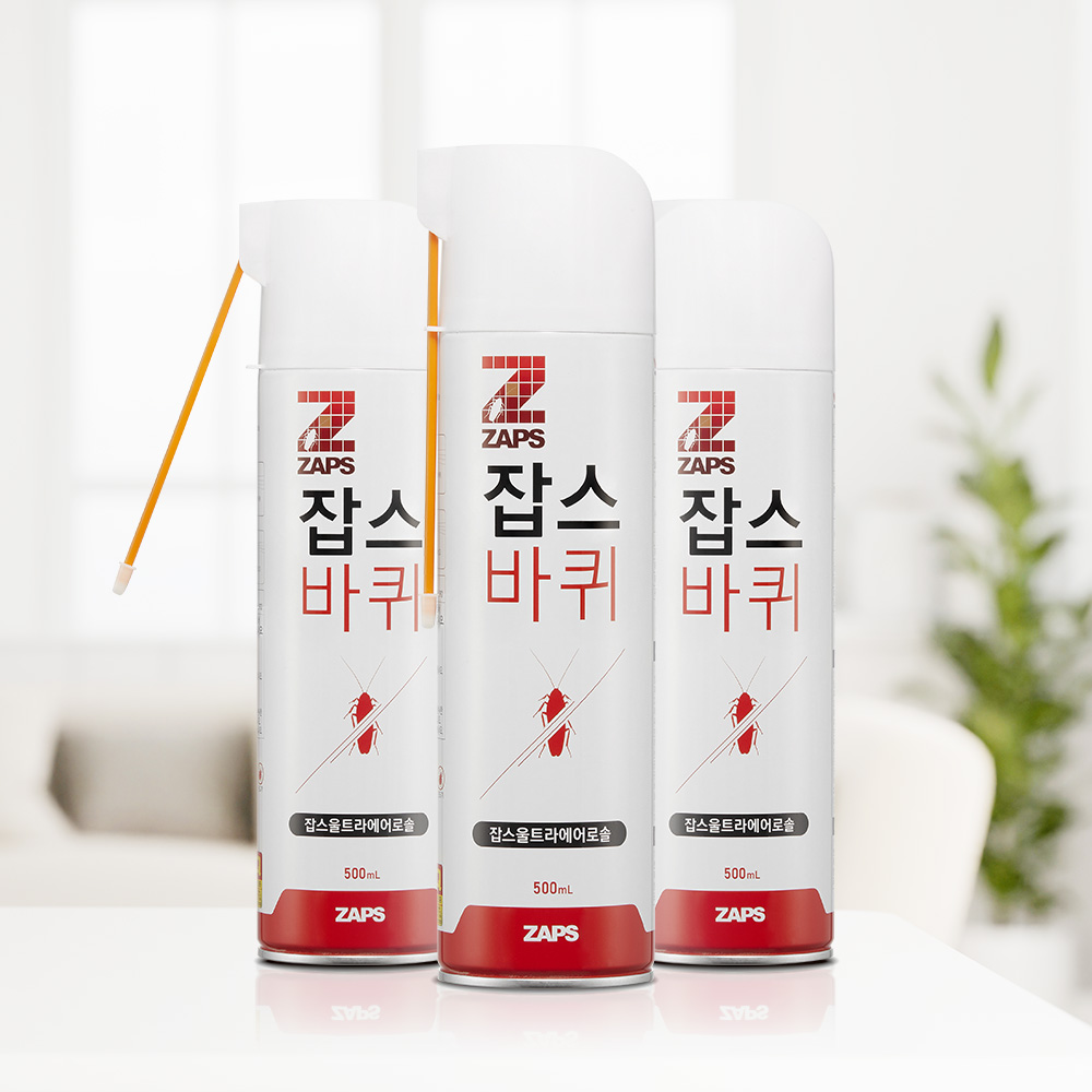 잡스 제로수성 에어로솔 500ml 24개 울트라 화이트펜스 살균제 모기 바퀴벌레약 : 잡스몰 잡스MALL