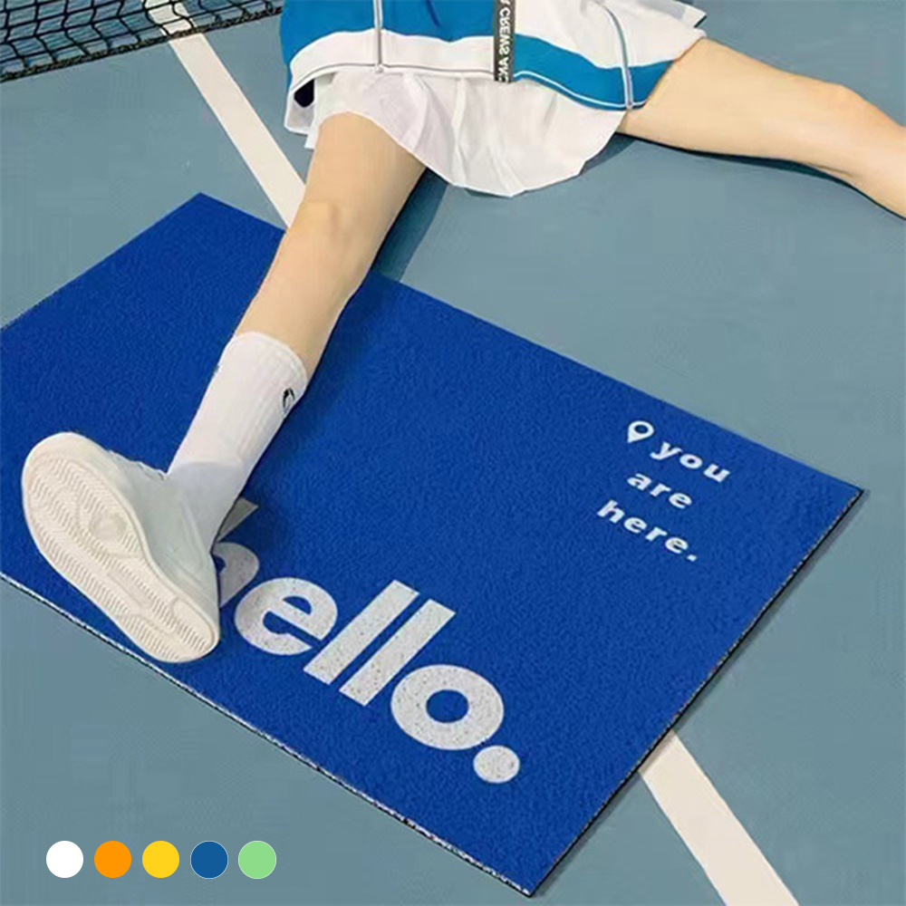 포유렐라 포유매트 HELLO 스마일 발매트(60x90) 자취방 원룸 집들이선물 - 상품 이미지