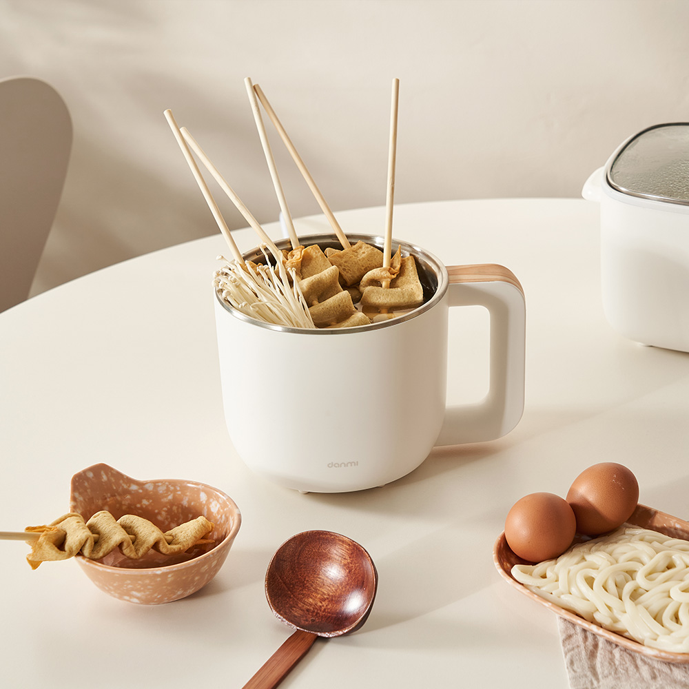 단미 라면포트 전기포트 멀티쿠커 여행용 캠핑용 샤브샤브 전골냄비 1L EK05