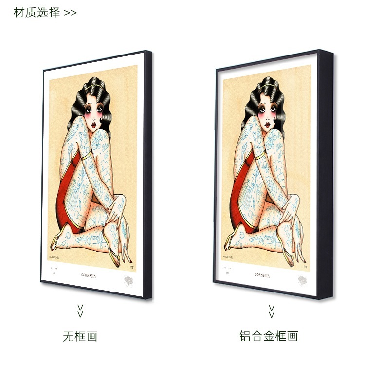 타투 레터링 문신 샵 가게 인테리어 소품 액자 - 상세 이미지 5