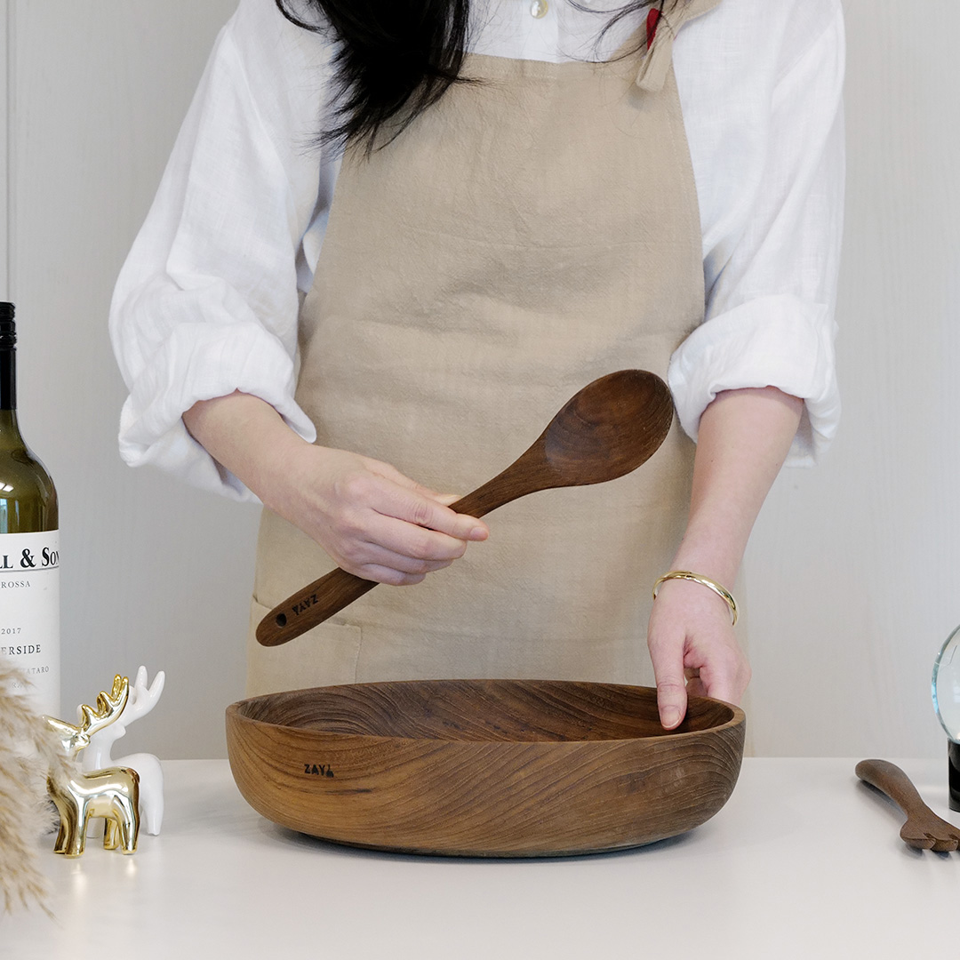 자야키친 산림청인정 티크우드 친환경 원목 요리 스푼 - 상세 이미지 4