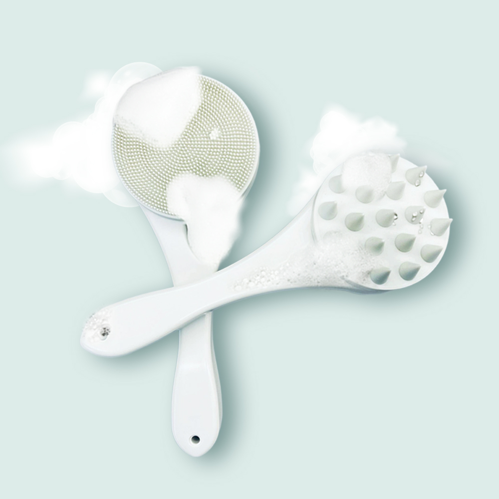 실리콘 샴푸 브러쉬 두피 마사지 탈모 헤어 브러시 머리솔 빗