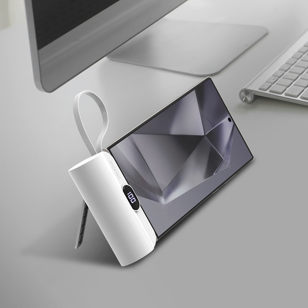 모락 런처 2in1 도킹형 디스플레이 보조배터리 C타입 5000mAh 미니 휴대용 이미지 6