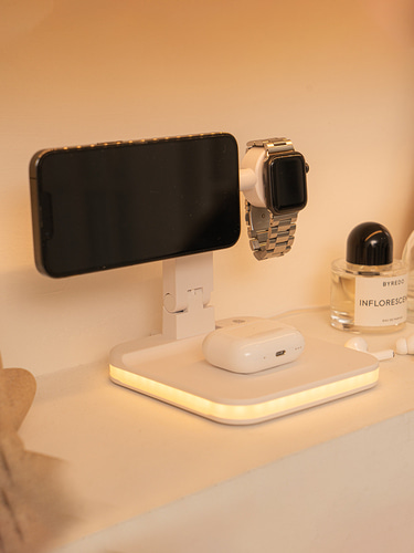 레드빈 간단 무드등 3in1 무선충전기 P2WC 아이폰 맥세이프 애플워치 호환 - 상세 이미지 5