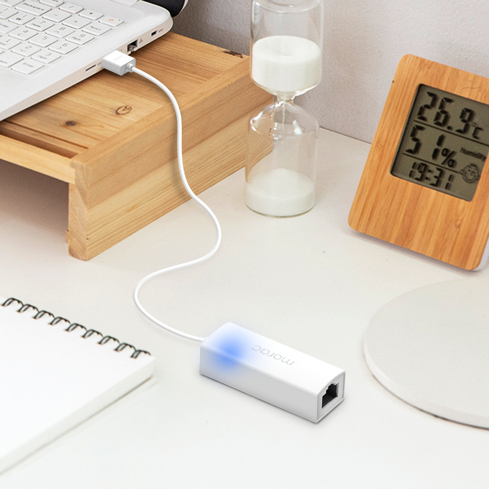 모락 프로토 USB A타입 100Mbps 이더넷 유선 랜카드 허브 MR-HUB100A 이미지 6
