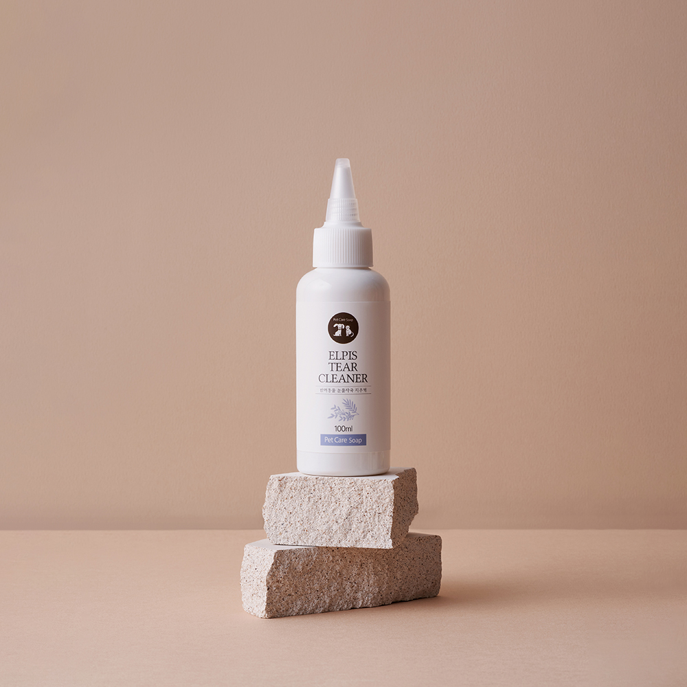 강아지눈물세정 강아지 눈물자국 눈꼽제거 눈 세정제 저자극 엘피스 아이워시 100ml, 1개
