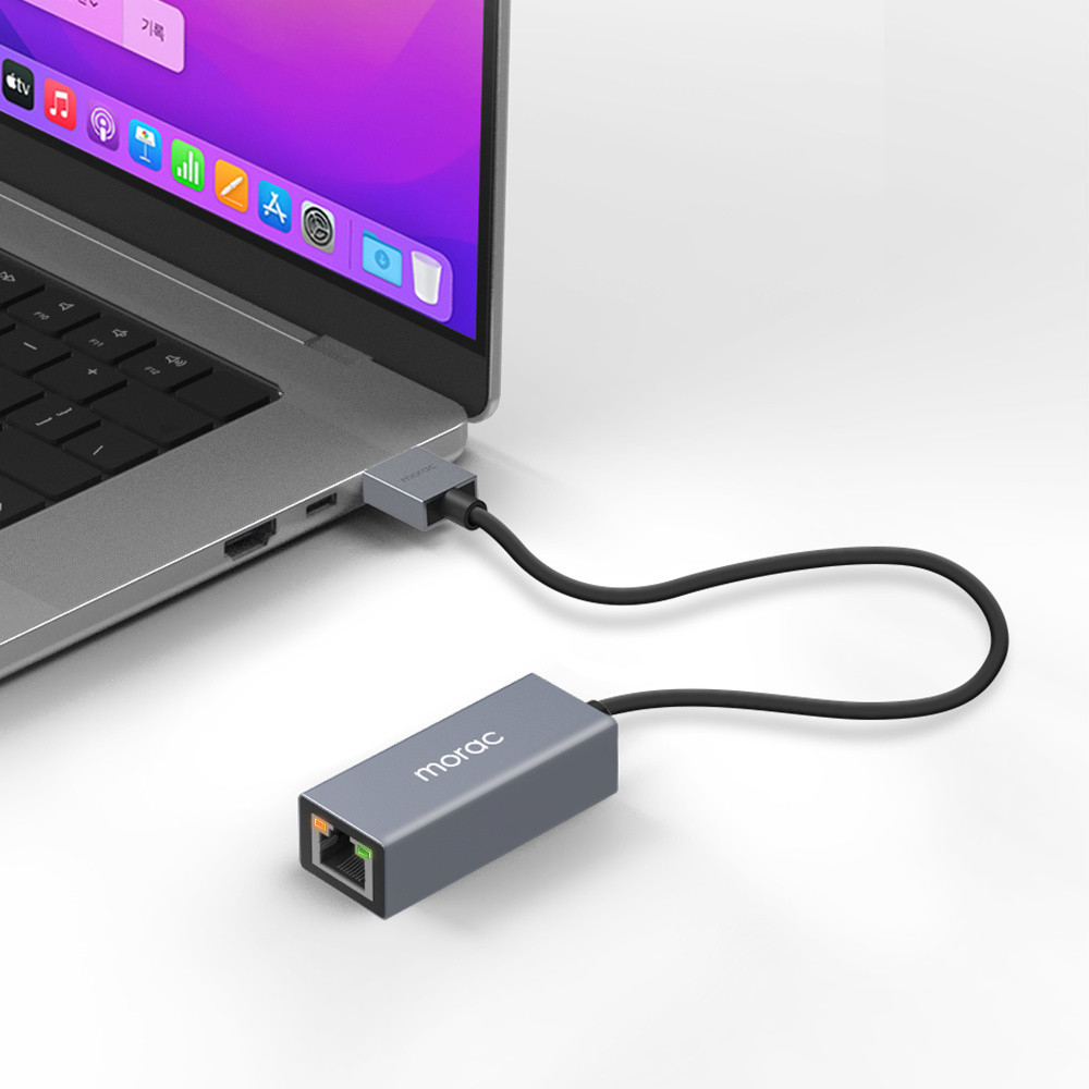 모락 프로토 USB A타입 기가비트 이더넷 유선 랜카드 허브 MR-HUB1000A - 상세 이미지 2