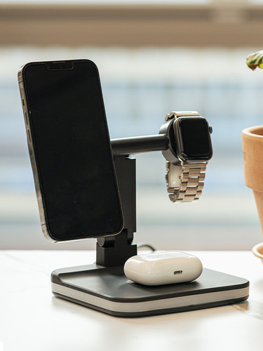 레드빈 간단 무드등 3in1 무선충전기 P2WC 아이폰 맥세이프 애플워치 호환 - 상세 이미지 3