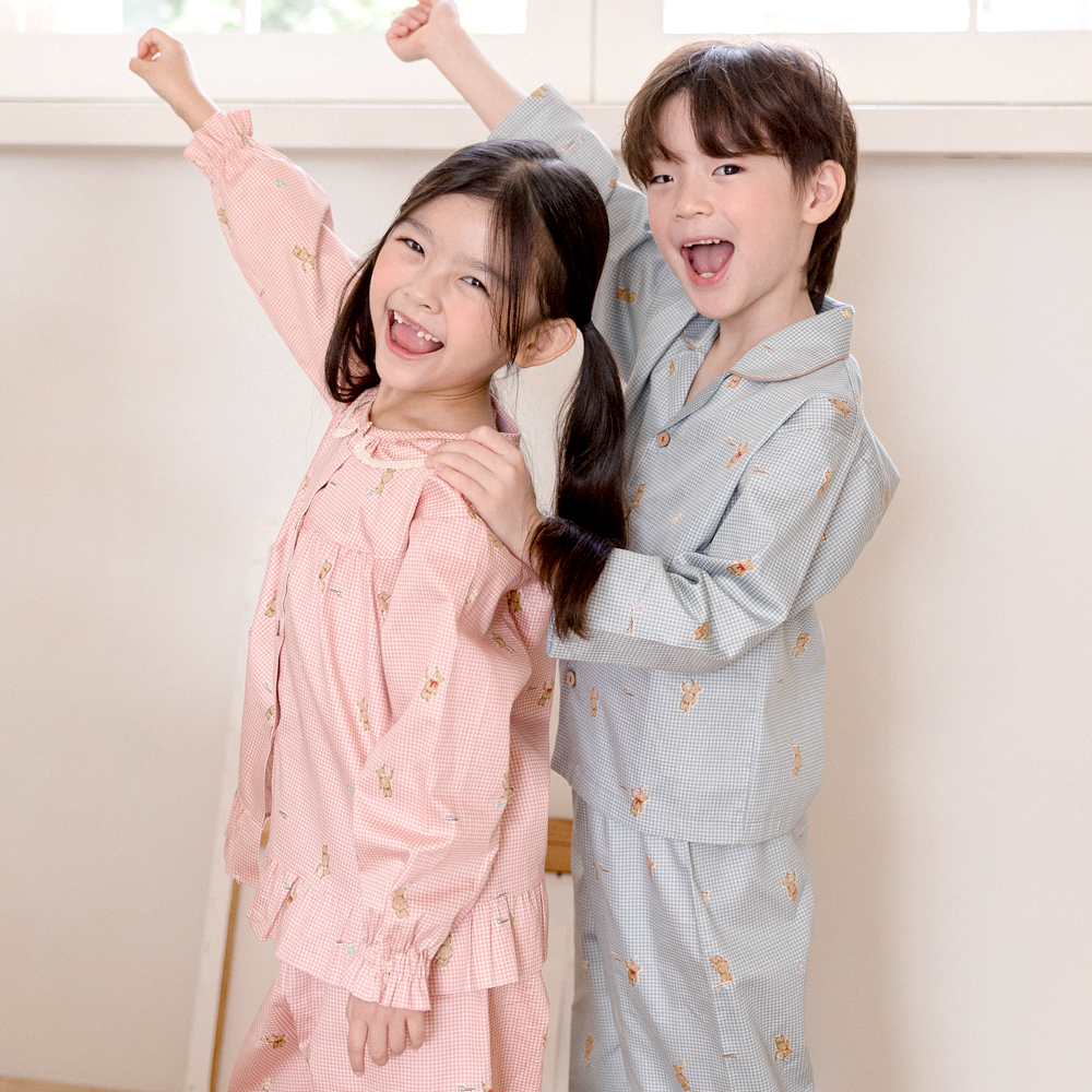 유아 아기 홈웨어 잠옷 주니어 아동 순면 아이 잠옷 여아 남아 애기 상하의 세트 M다우니(주자순면) - 상세 이미지 3