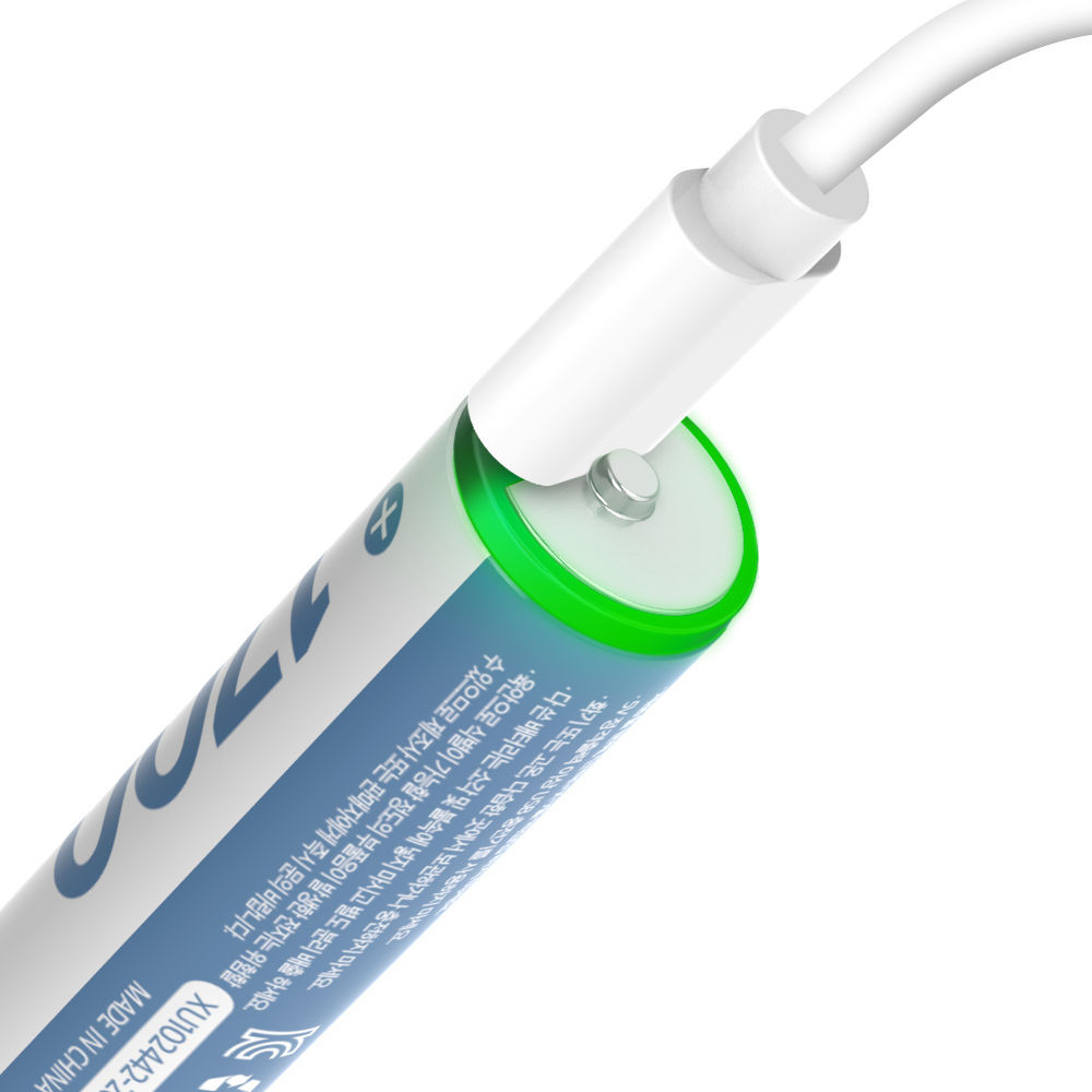 모락 런처 USB C타입 충전식 충전용 건전지 충전지 배터리 리튬이온  AA 2개입 - 상세 이미지 4
