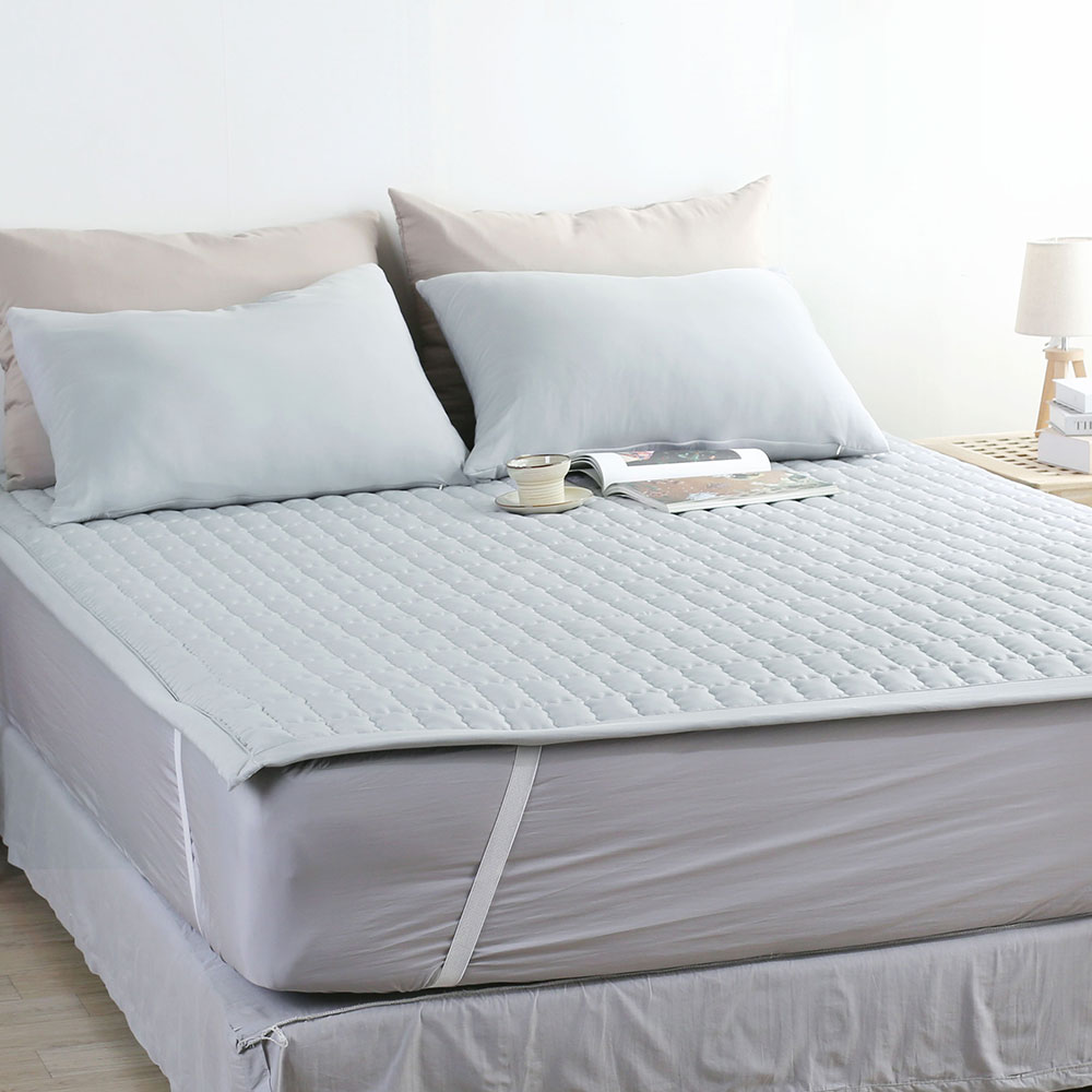 호텔 두꺼운 모달 침대패드 사계절 고정밴드 순면 피그먼트 누빔 매트리스 이불패드 클로이 Q