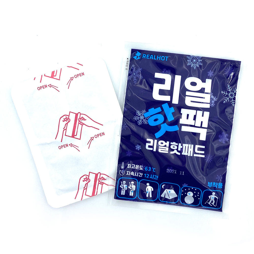 리얼핫팩 핫패드 파스형 (1박스 240개입)
