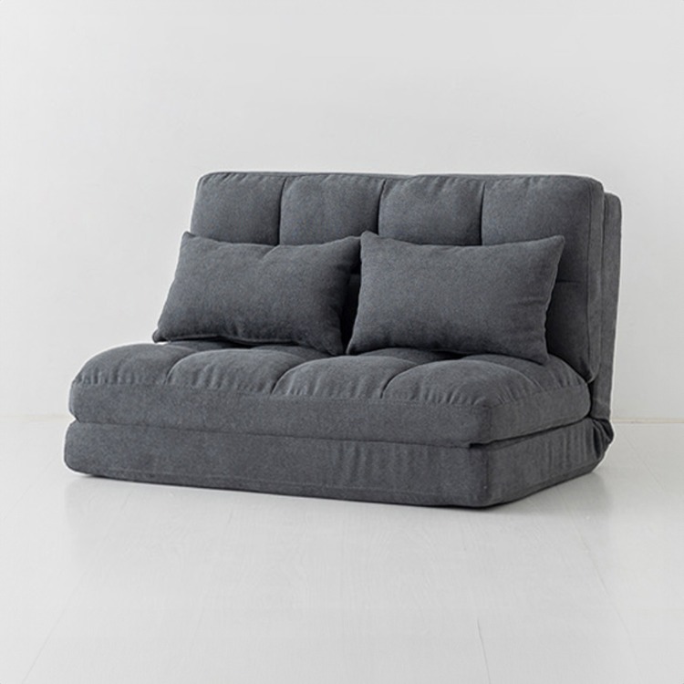 앰보 좌식 소파베드 스툴미포함, 패브릭 다크그레이 0413.3832, 2인용