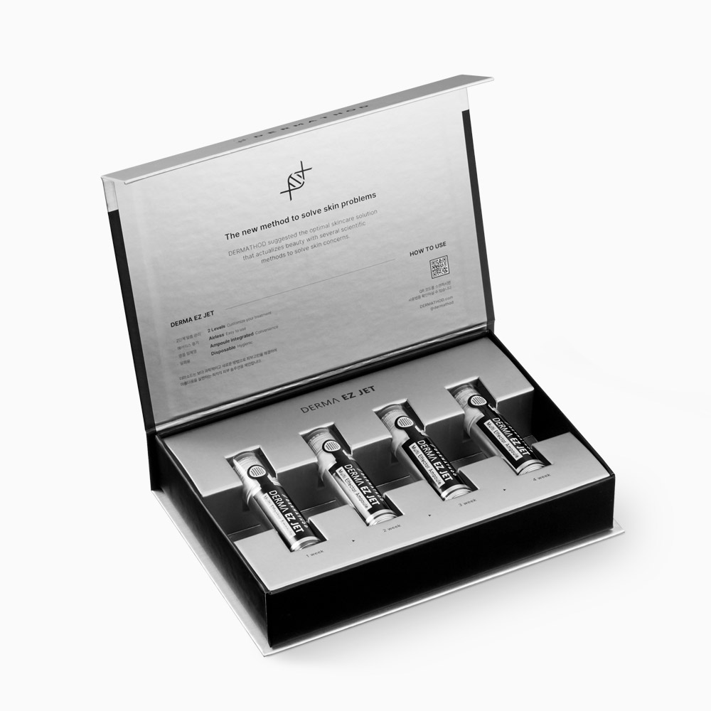 [4주프로젝트] 더마소드 스킨부스터 물광 MTS 홈케어 EGF 앰플 수분 탄력 재생 멀티 4ml, 4개