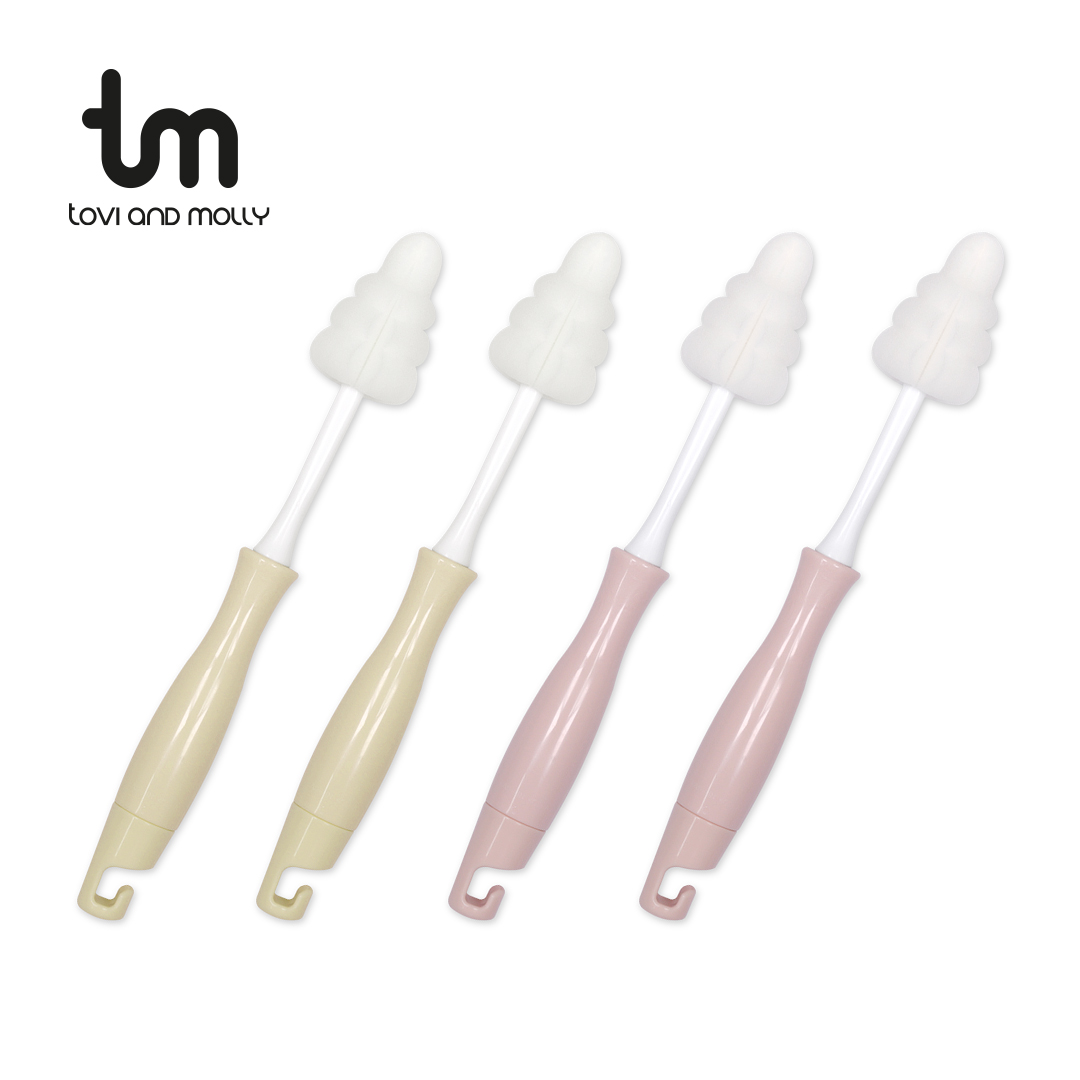 [토비앤몰리] 젖병솔 (4개입) 젖병세척솔 젖꼭지솔 텀블러 브러쉬