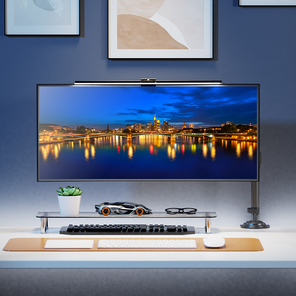 노스바유 NB H100 싱글 폴타입 모니터암 거치대