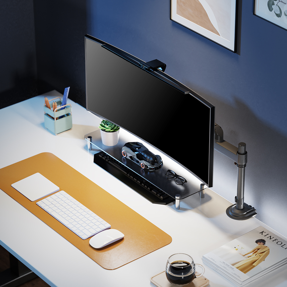 노스바유 NB H100 싱글 폴타입 모니터암 거치대