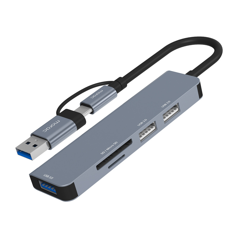 모락 프로토 5포트 USB 젠더 C타입 멀티 허브 MR-HUB5 - 상세 이미지 5