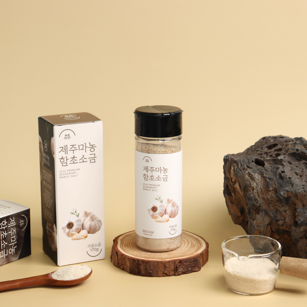 프리미엄 제주마농함초소금 170g 1병 신안천일염 마늘소금 함초 결혼식답례품 추석 - 상세 이미지 5