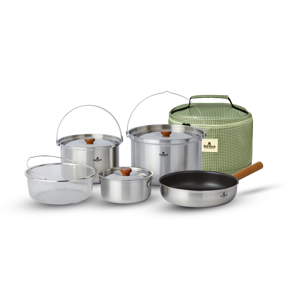 벨락 IH 코펠세트 콤비9 XL 통3중 (코팅팬 구성) 인덕션 호환