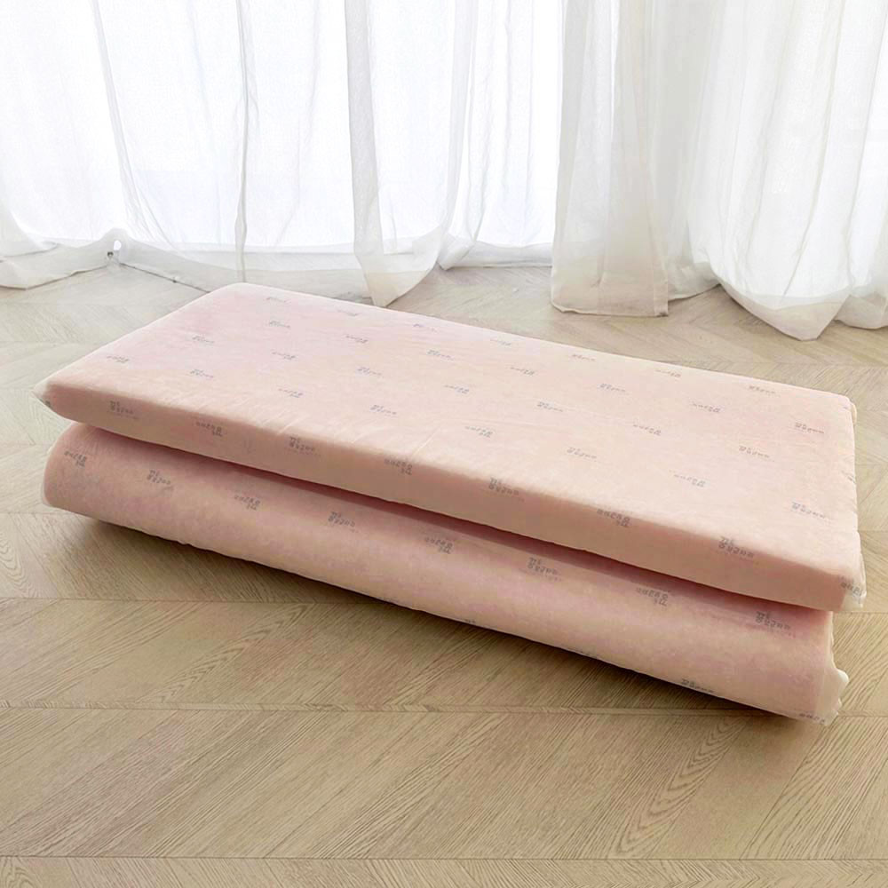 국산 잘접히는 접이식 3단 고밀도 두꺼운 압축요솜 견면요솜 5cm 싱글