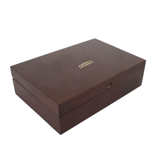 사피르 원목 슈케어 박스 세트 / 가죽 구두 관리 키트(구두약 로션 클리너 브러시 융)