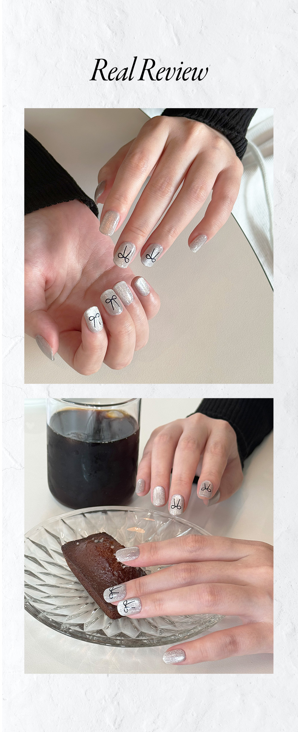 Lovely Ribbon K-Nail Design