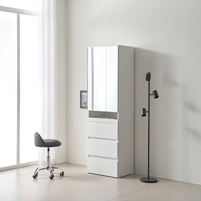 모노 월플렉스 시스템 키큰(서랍) 화장대600 수납 틈새 서랍장 전신거울 화장대