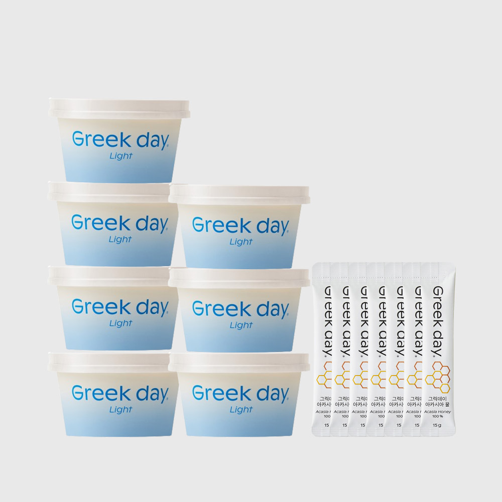 그릭데이 라이트 100g 7개+허니스틱 7개 SET