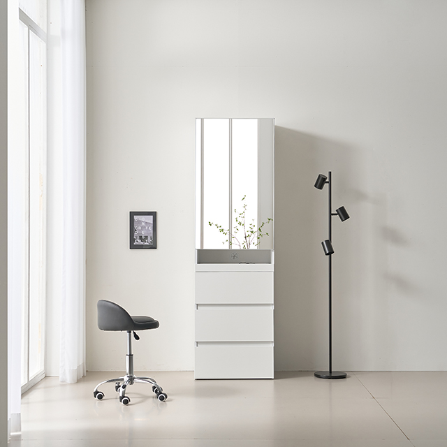 모노 월플렉스 시스템 키큰(서랍) 화장대600 수납 틈새 서랍장 전신거울 화장대