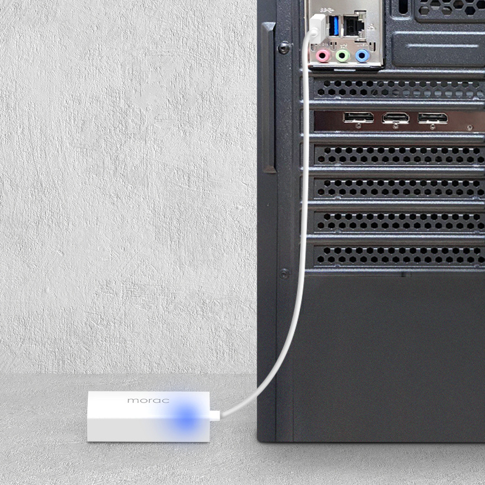 모락 프로토 USB A타입 100Mbps 이더넷 유선 랜카드 허브 MR-HUB100A - 상세 이미지 4