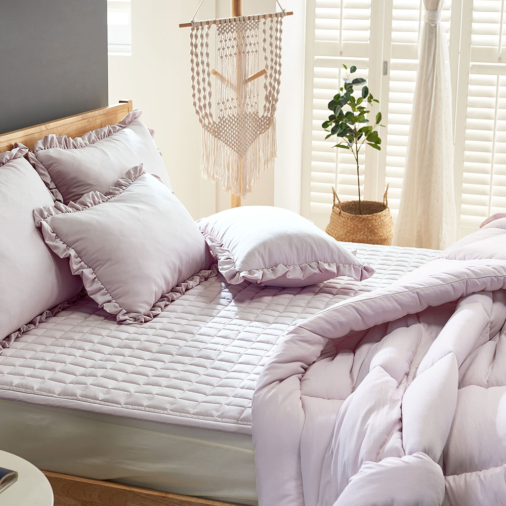 고밀도워싱 옥수수솜 사계절이불 6colors 차렵이불 SS 클라우드 화이트