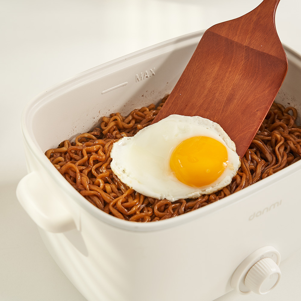 단미 사각 라면포트 멀티쿠커 샤브샤브 여행용 캠핑용 전기 찜기 냄비 2.5L