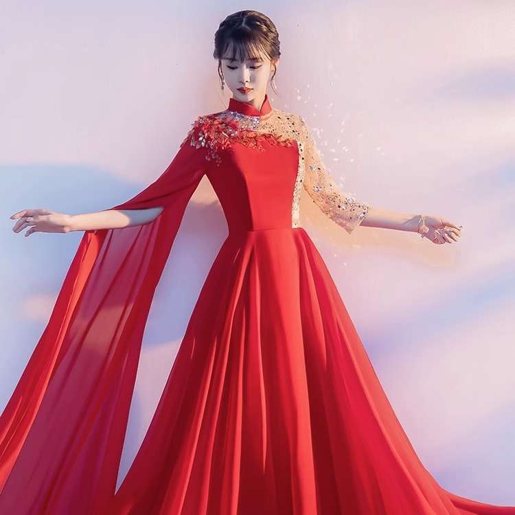 여성 합창복 공연복 무대의상 연주회 드레스 - 상세 이미지 3