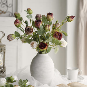 카푸치노 말린 장미 실크 인테리어 생화같은 조화 장식 실사용 후기 | 효과 있을까? - 상품 이미지 1