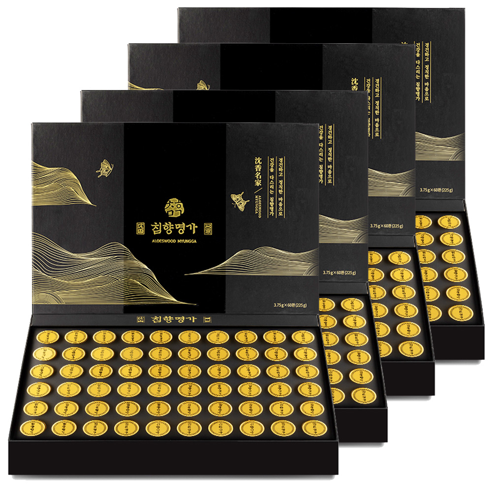 침향명가 발효 침향환 침향단 침향원 효능 60환, 4개