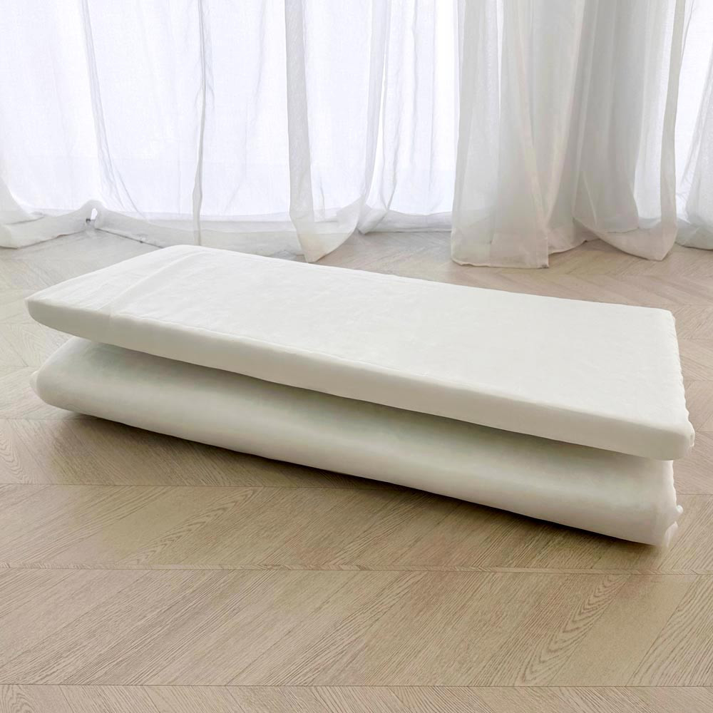 국산 잘접히는 접이식 3단 고밀도 두꺼운 압축요솜 견면요솜 5cm 싱글