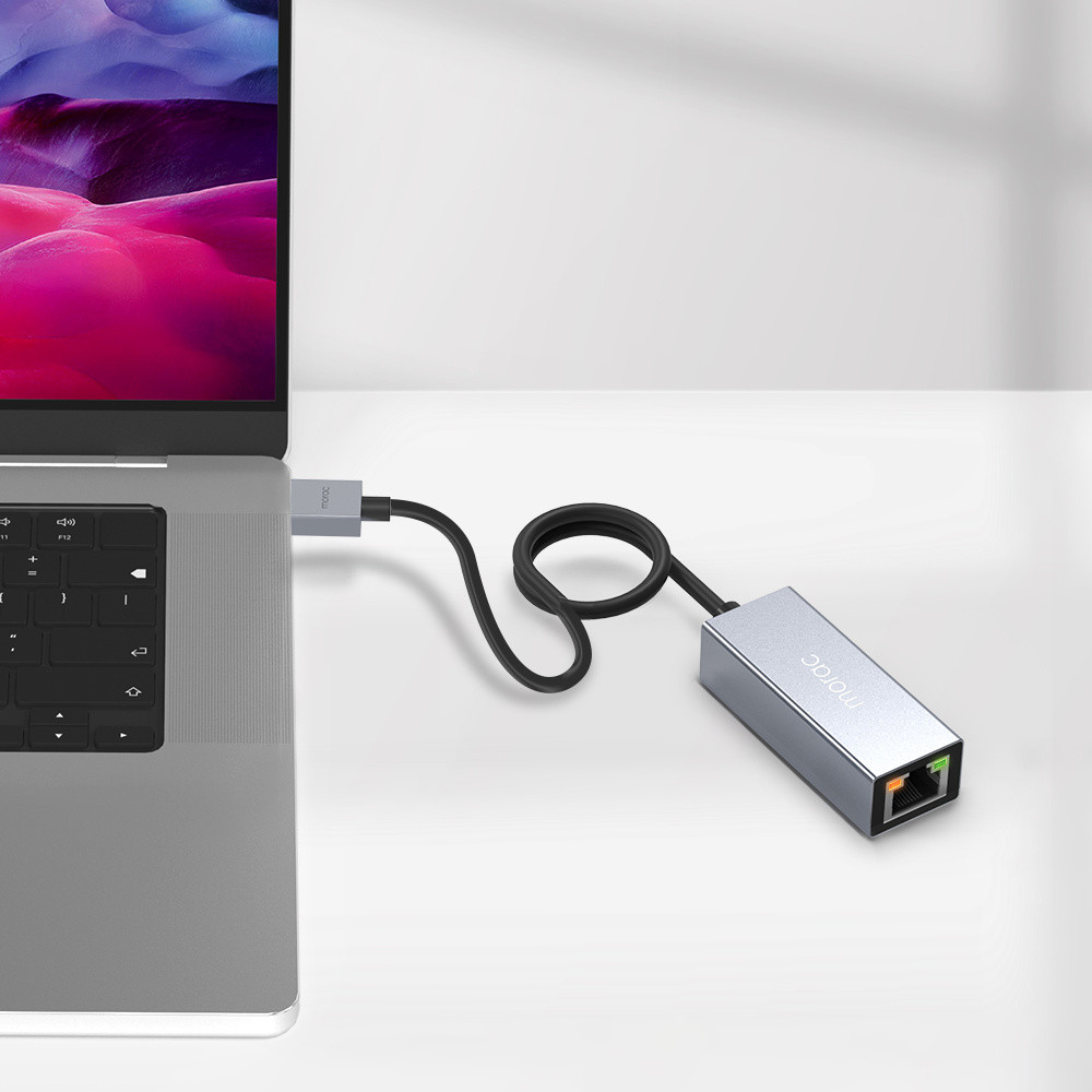모락 프로토 USB A타입 기가비트 이더넷 유선 랜카드 허브 MR-HUB1000A - 상세 이미지 5