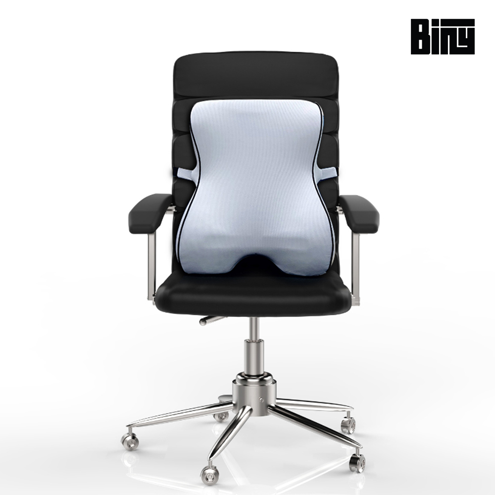 바이니 등받이쿠션 사무실의자 의자 허리 요추 쇼파 메모리폼 등쿠션 차량용 화물차