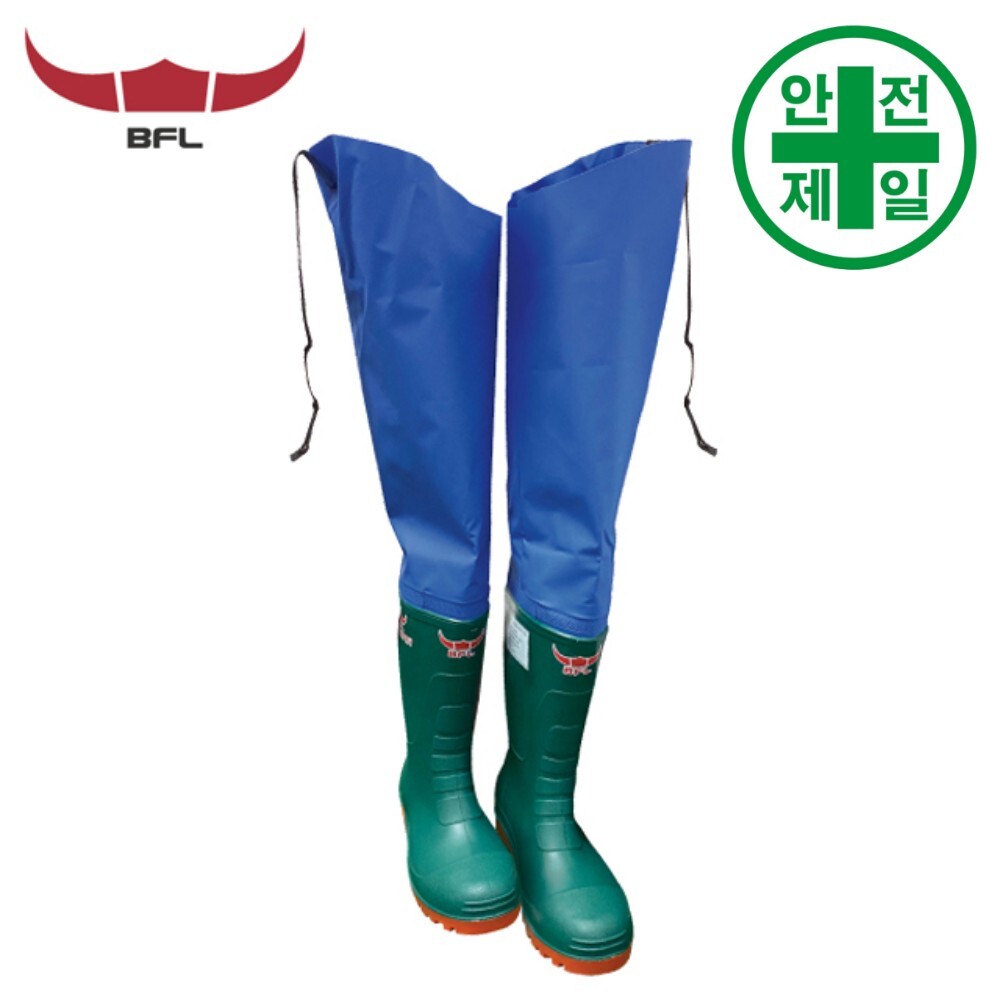 허벅지 안전장화 BFL-03 (그린-안전인증) 우비 비옷 : 굿초이스몰닷컴